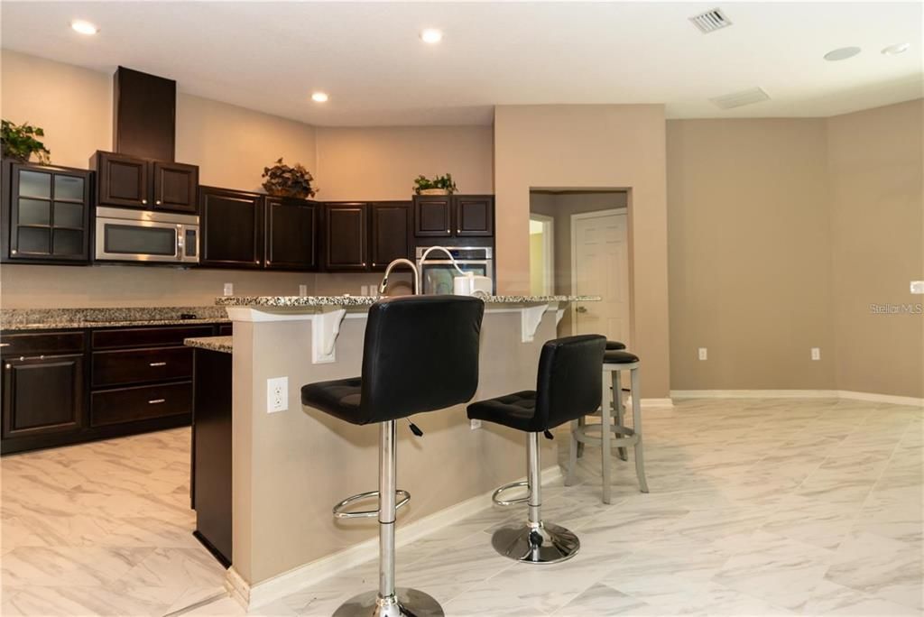 Interior, Kitchen, Marble, Recessed Lighting