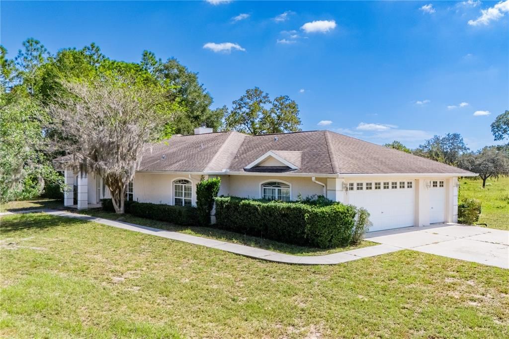 Attached, Backyard, Detached Garage, Exterior, Facade, Ranch