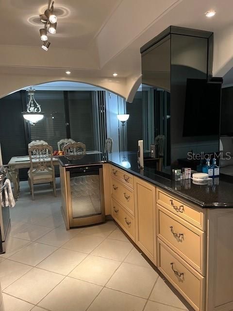 Dining room, Interior, Recessed Lighting