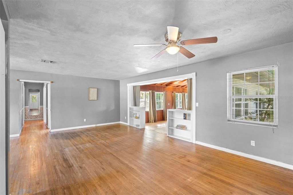 Empty room, Interior, Wood Texture Flooring