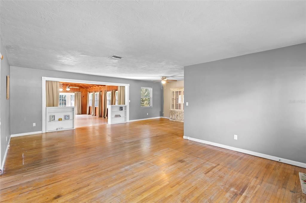 Empty room, Interior, Wood Texture Flooring