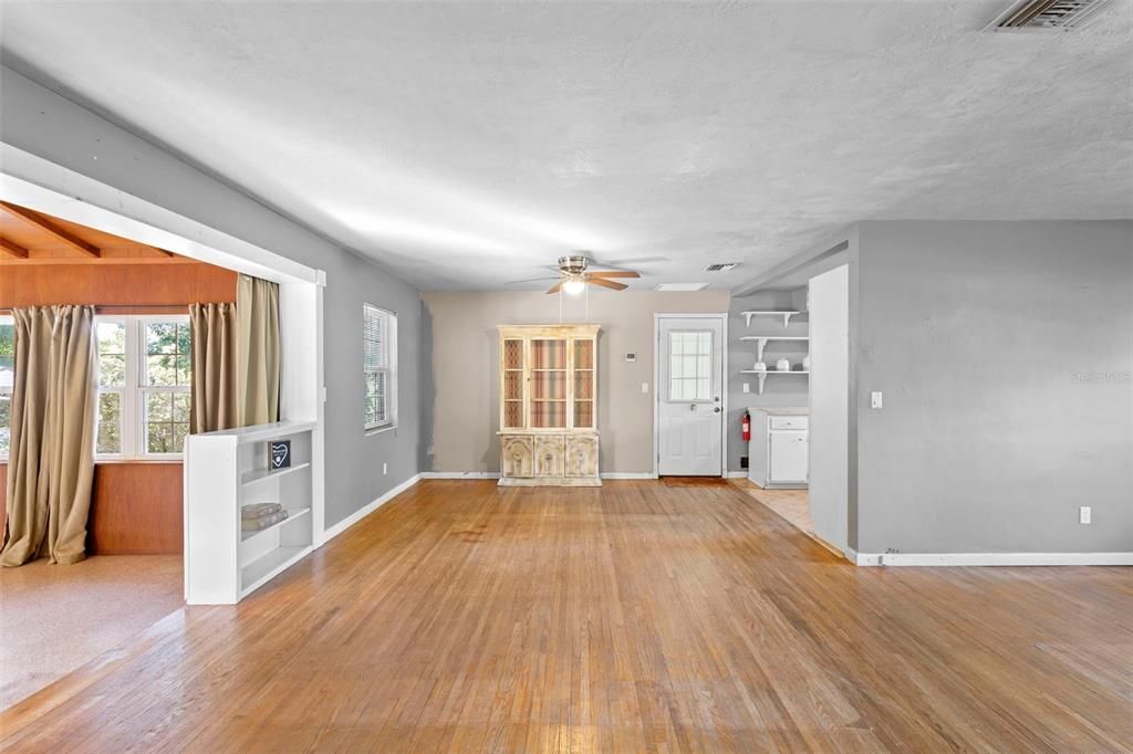Empty room, Interior, Wood Texture Flooring
