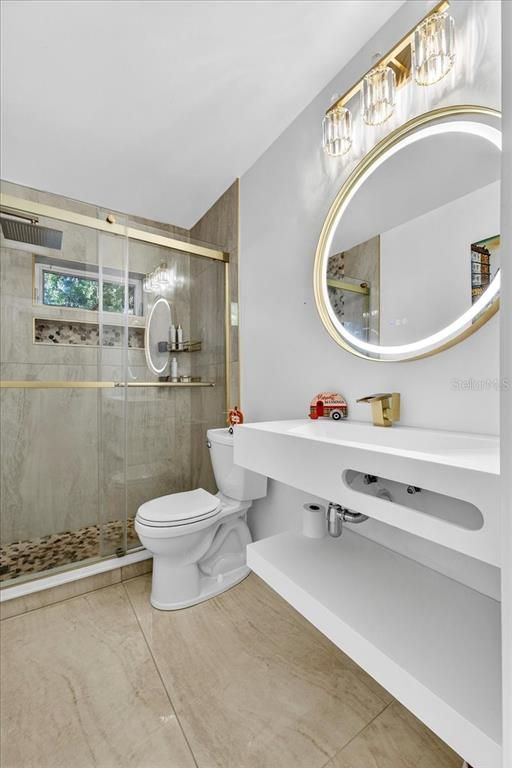 Bathroom, Glass Shower, Interior