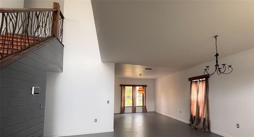 Chandelier, Empty room, Interior