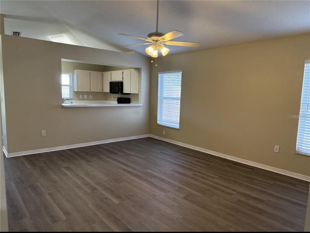 Empty room, Interior, Kitchen, Wood Texture Flooring