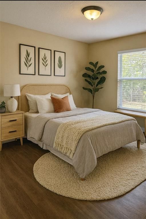 Bedroom, Interior, Wood Texture Flooring