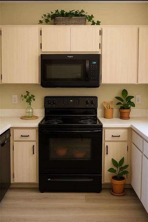 Interior, Kitchen, Wood Texture Flooring