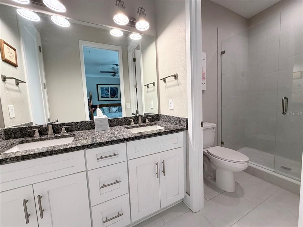 Bathroom, Dual Sink Vanities, Glass Shower, Interior