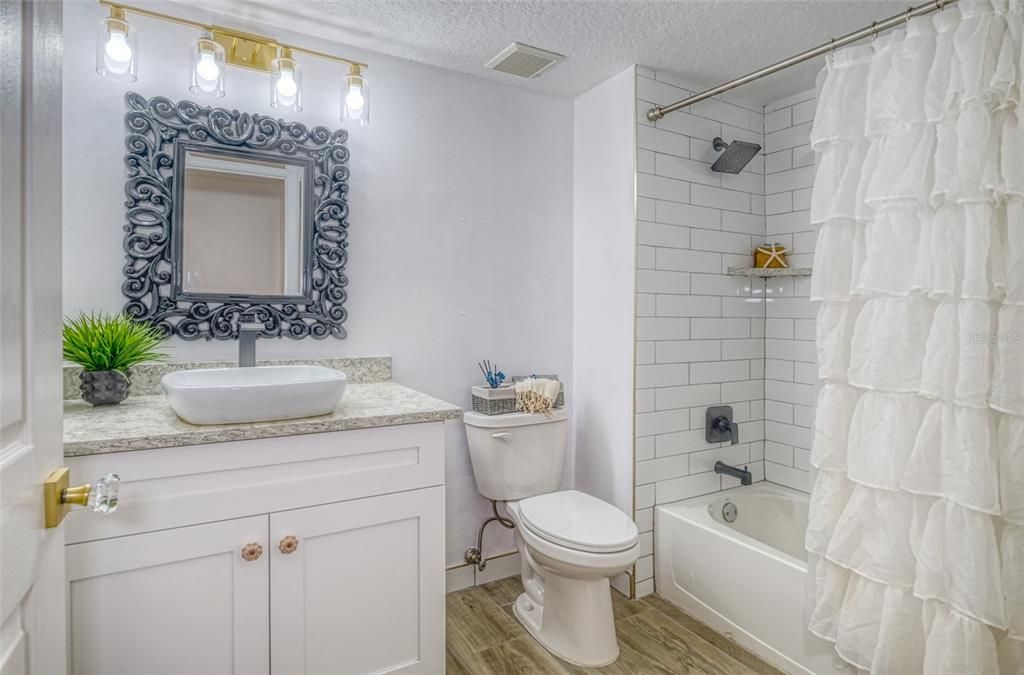 Bathroom, Interior, Wood Texture Flooring