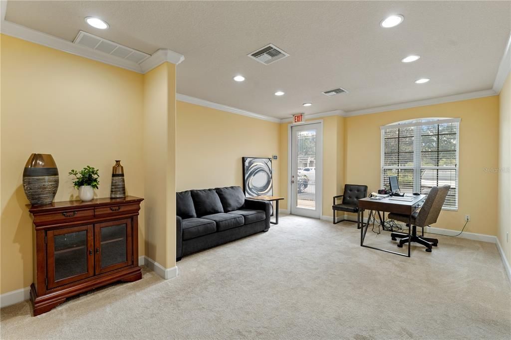 Home Office, Interior, Recessed Lighting