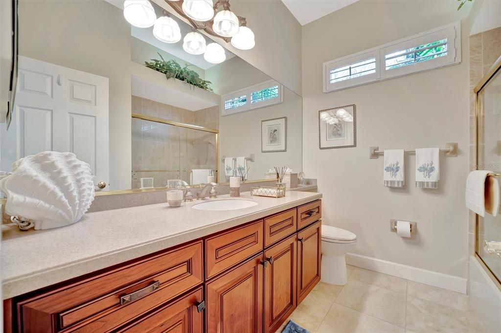 Bathroom, Dual Sink Vanities, Glass Shower, Interior