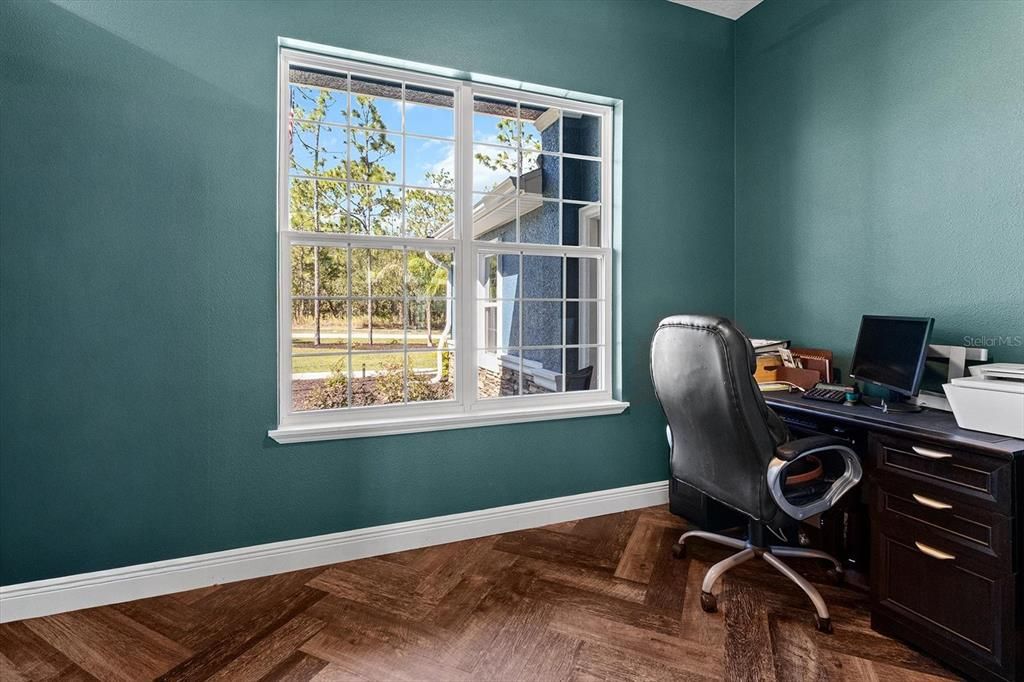 Home Office, Interior, Wood Texture Flooring