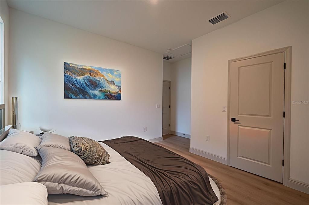 Bedroom, Interior, Wood Texture Flooring