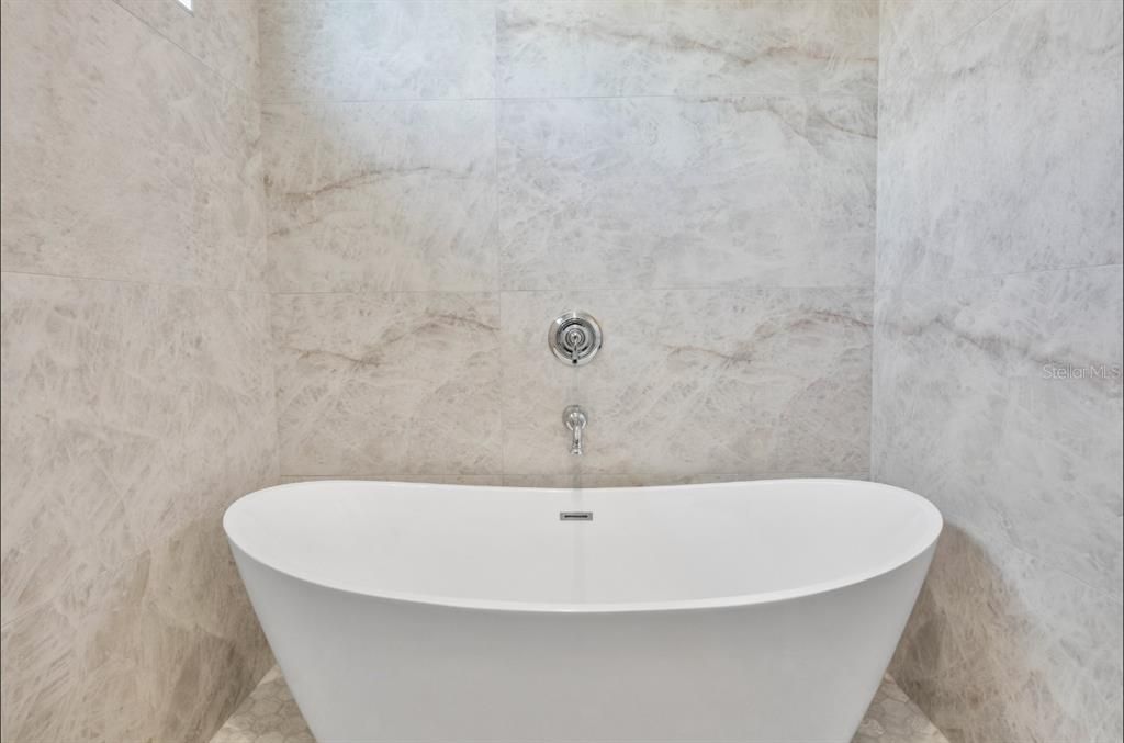 Bathroom, Free Standing Baths, Interior, Marble Walls