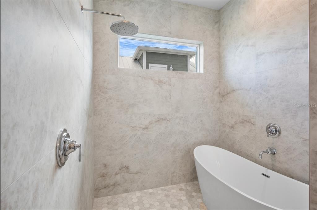 Bathroom, Free Standing Baths, Interior, Marble Walls