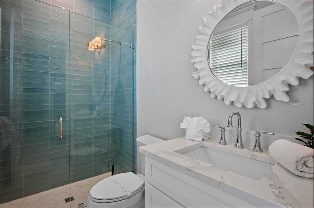 Bathroom, Glass Shower, Interior