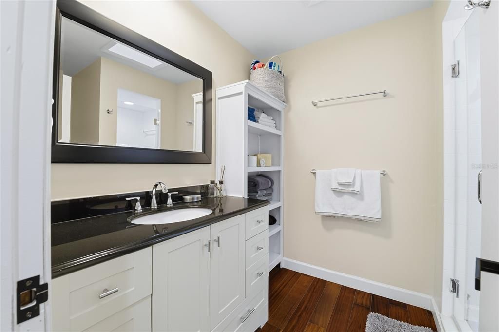 Bathroom, Interior, Wood Texture Flooring
