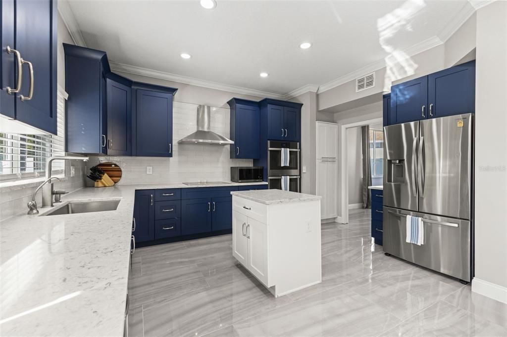 Interior, Kitchen, Recessed Lighting, Stainless Steel Appliances