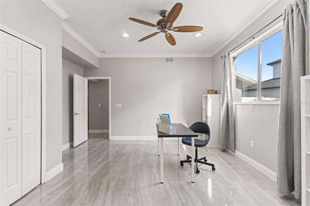 Home Office, Interior, Recessed Lighting