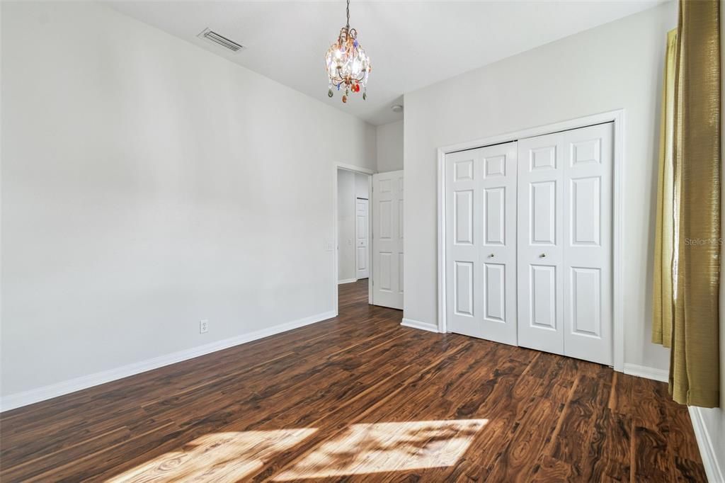 Chandelier, Empty room, Interior, Pendant Lights, Wood Texture Flooring