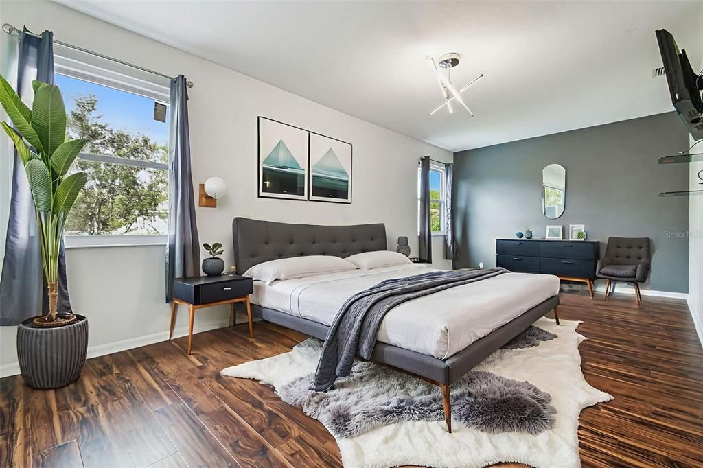 Bedroom, Interior, Wood Texture Flooring