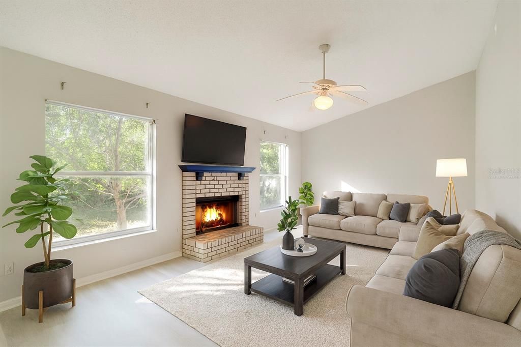 Fireplace, Interior, Living room