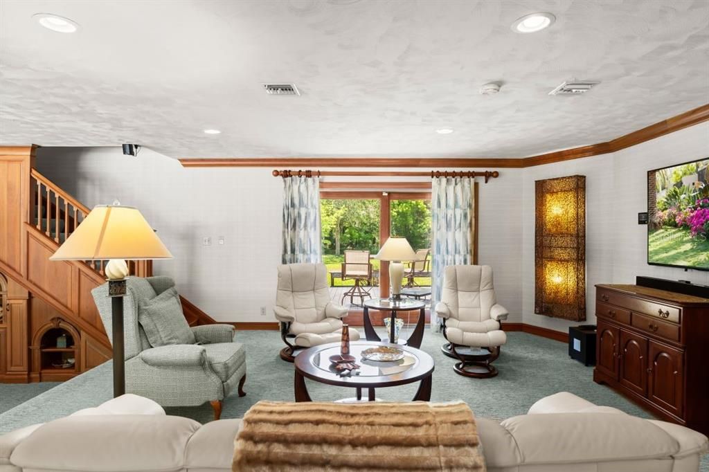 Interior, Living room, Recessed Lighting