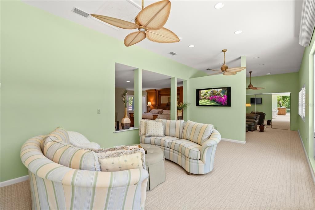 Interior, Living room, Recessed Lighting