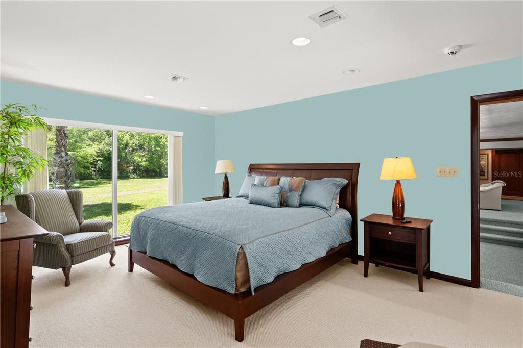Bedroom, Interior, Recessed Lighting