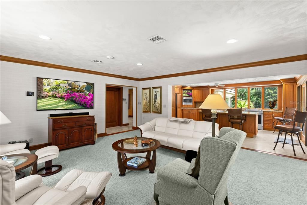 Interior, Living room, Recessed Lighting