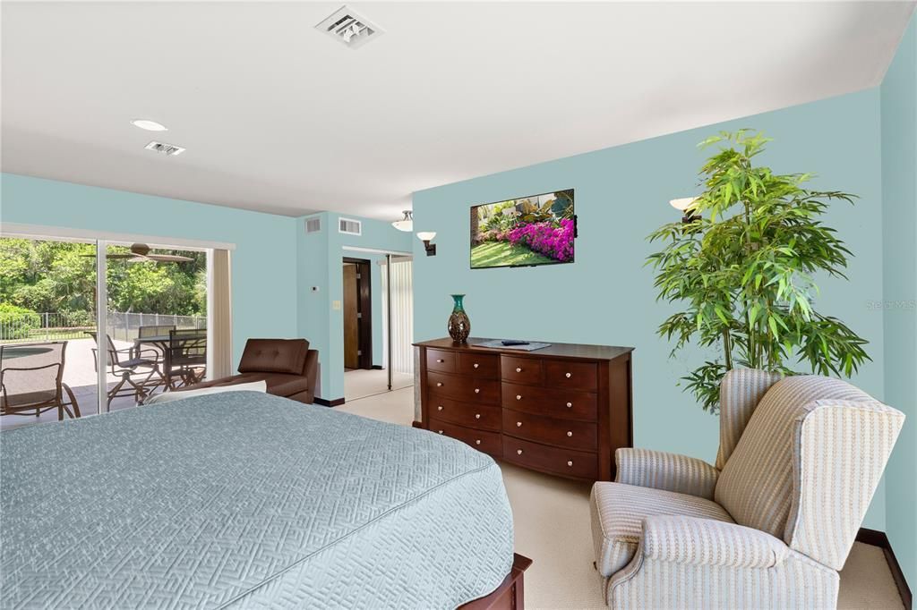 Bedroom, Interior, Recessed Lighting