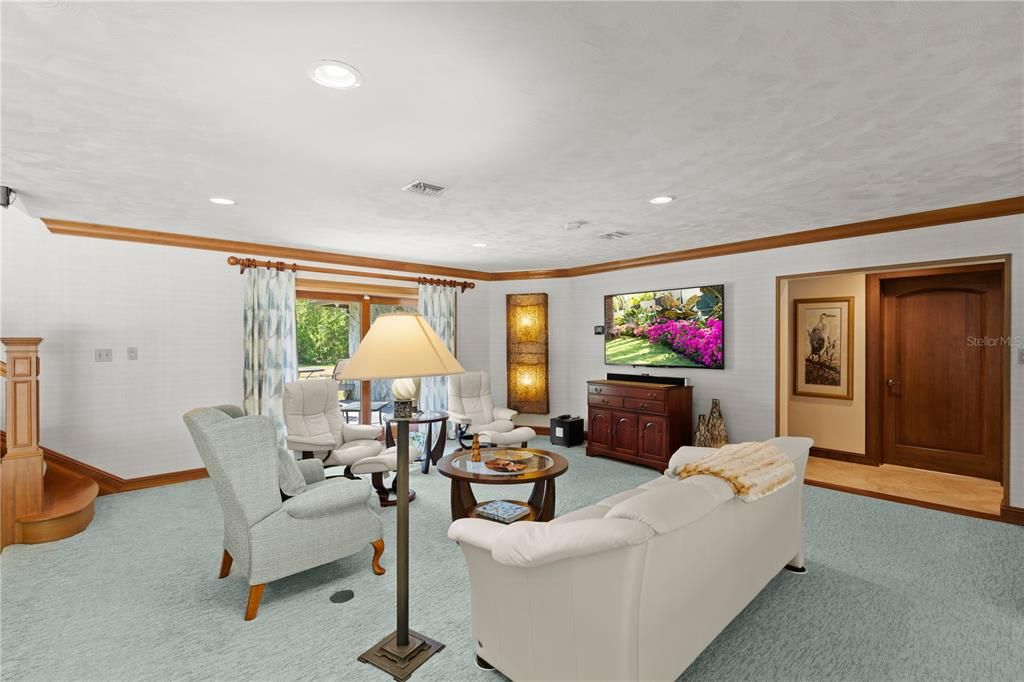 Interior, Living room, Recessed Lighting