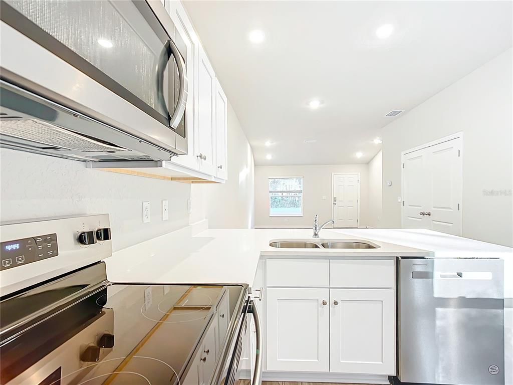 Interior, Kitchen, Recessed Lighting, Stainless Steel Appliances