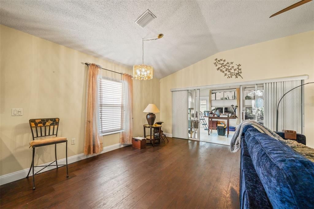 Chandelier, Interior, Wood Texture Flooring