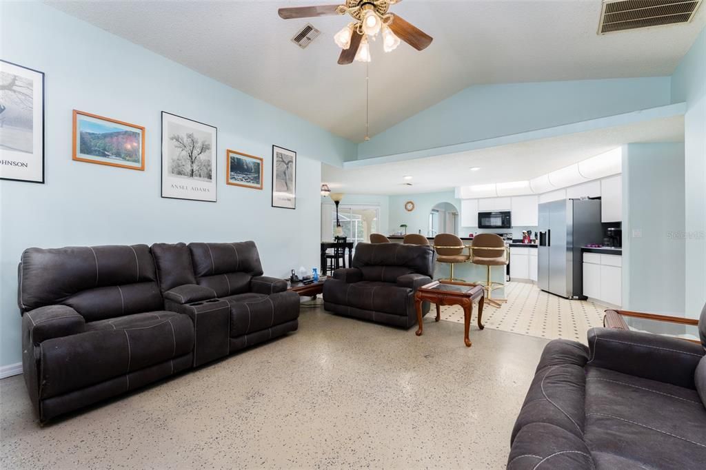 Interior, Kitchen, Living room, Recessed Lighting, Stainless Steel Appliances