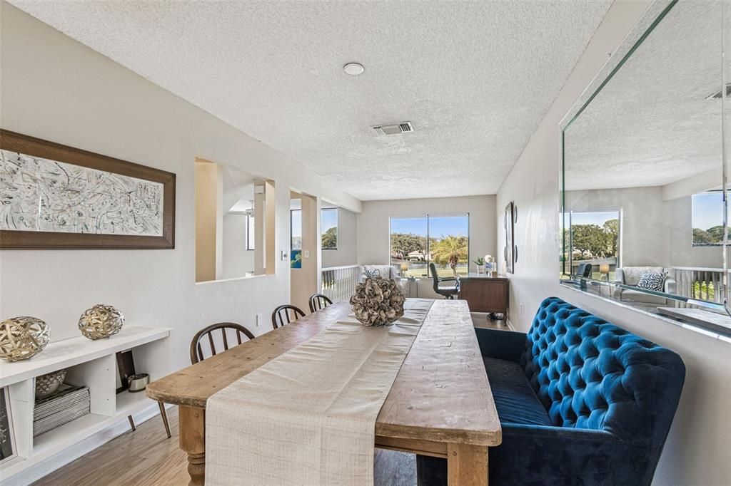 Dining room, Interior, Wood Texture Flooring
