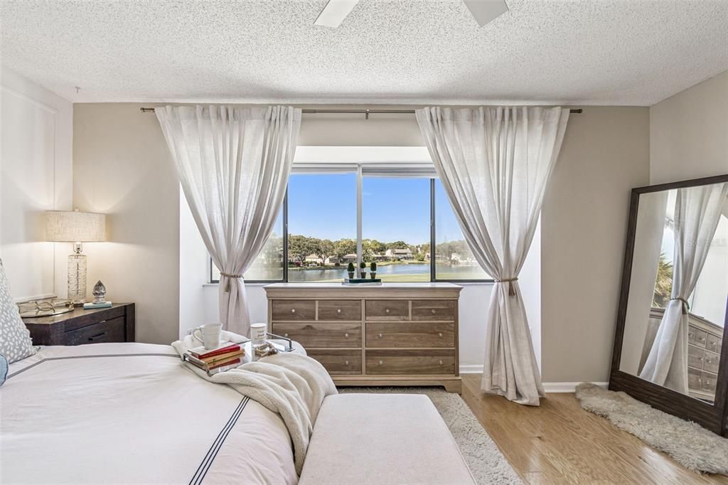 Bedroom, Interior, Water, Wood Texture Flooring