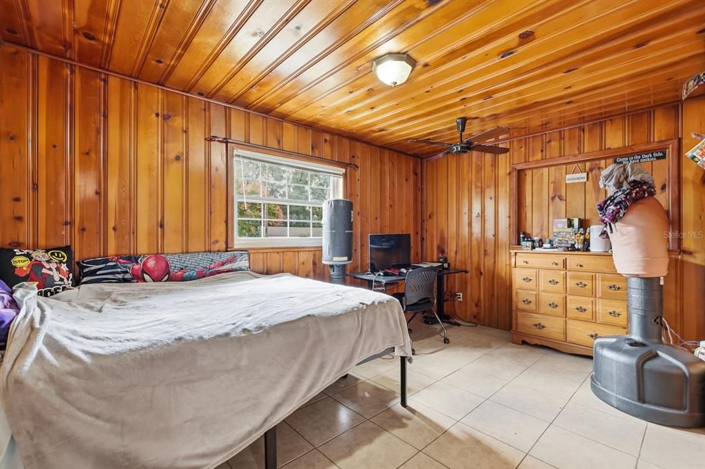 Bedroom, Interior, Wooden Ceilings, Wooden Walls