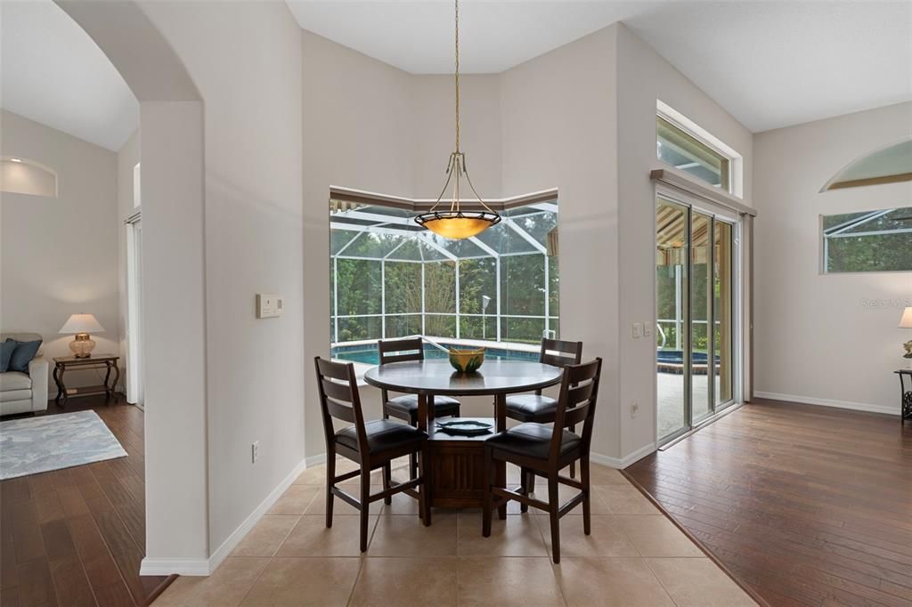 Dining room, Glass Ceilings, Interior, Pendant Lights, Sun Room, Wood Texture Flooring