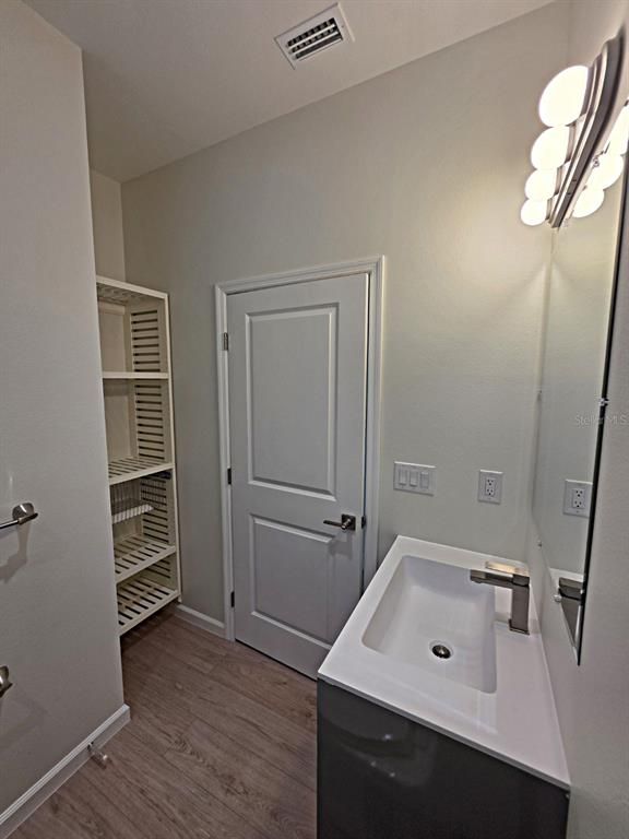 Bathroom, Interior, Wood Texture Flooring