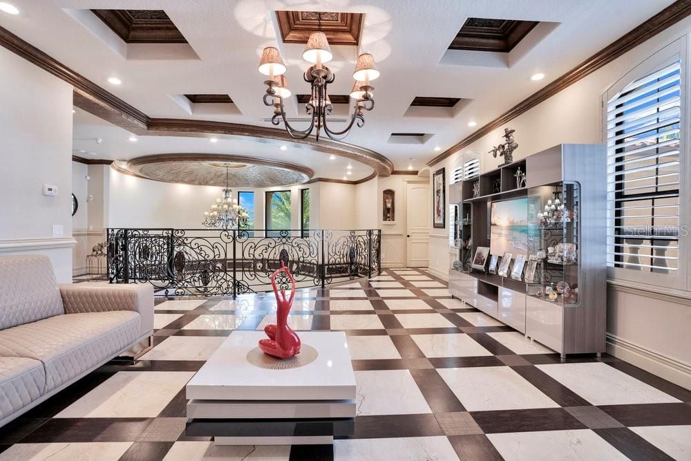 Chandelier, Interior, Recessed Lighting