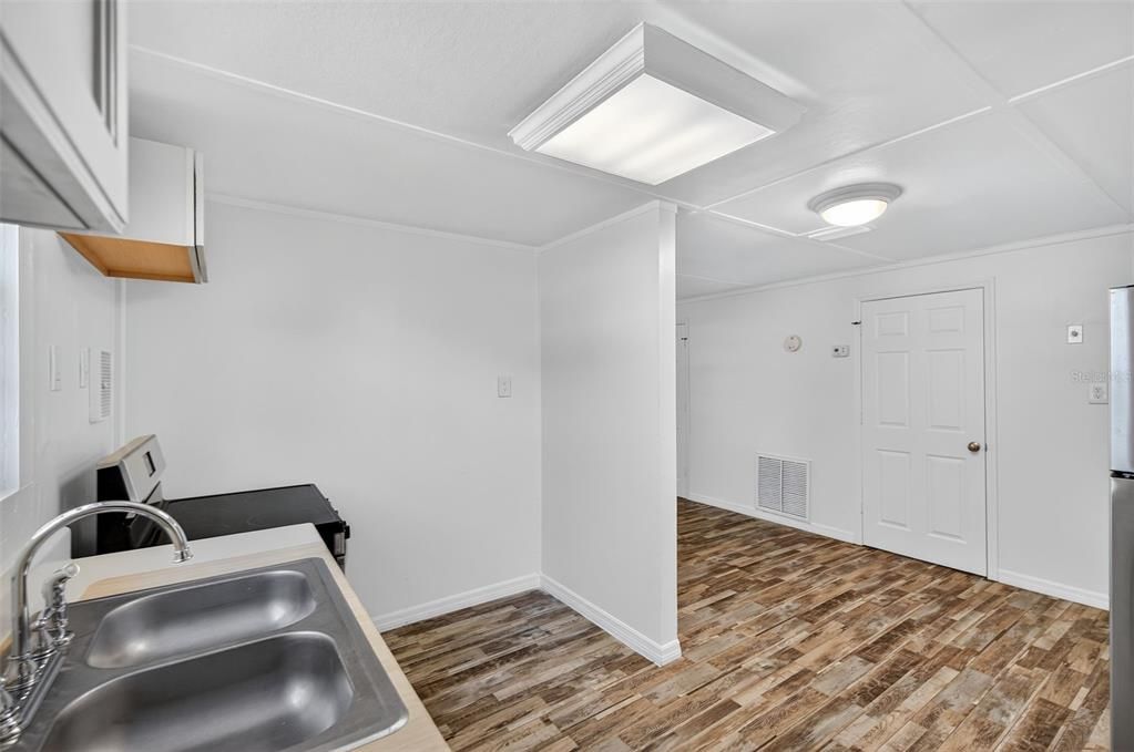 Interior, Kitchen, Wood Texture Flooring