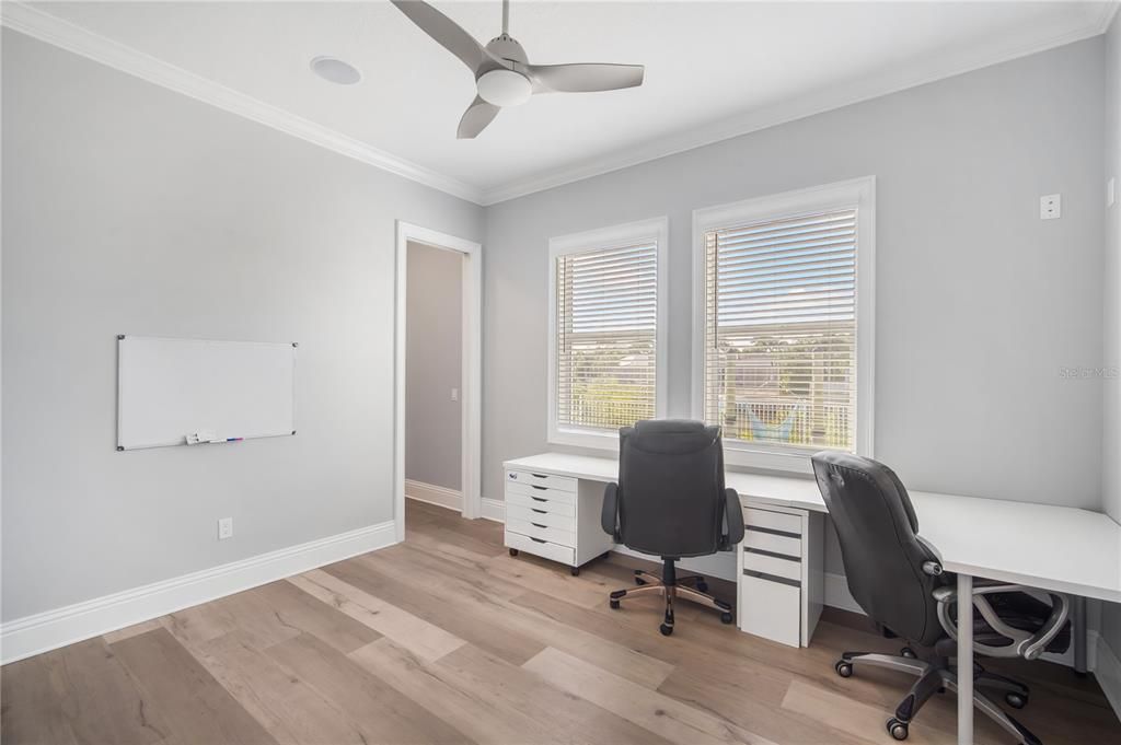 Home Office, Interior, Wood Texture Flooring