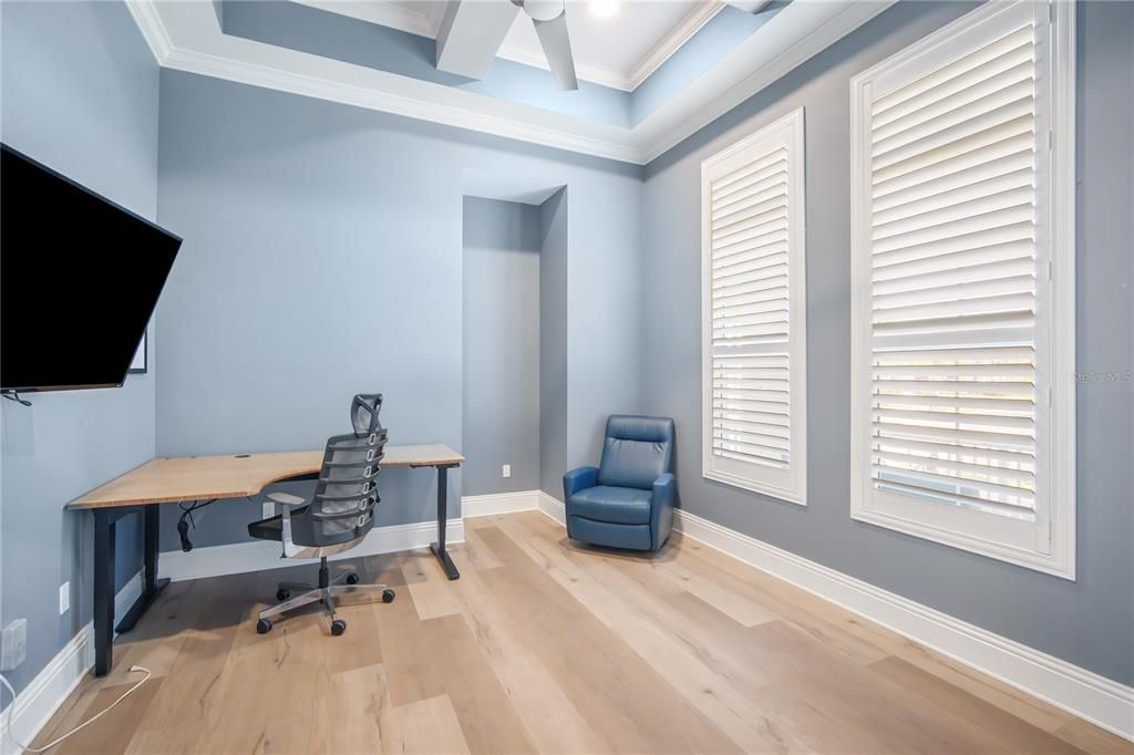 Home Office, Interior, Wood Texture Flooring