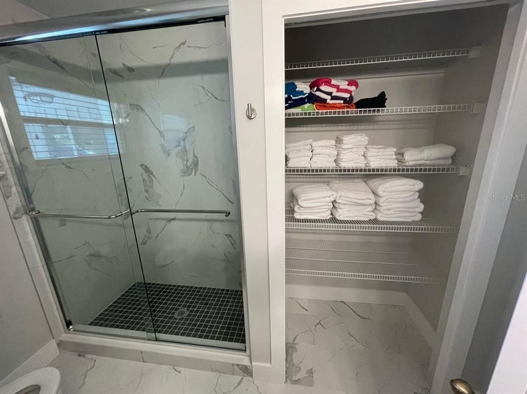 Bathroom, Glass Shower, Interior, Marble, Marble Walls