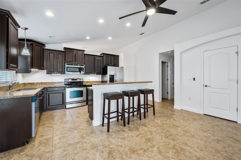 Interior, Kitchen, Recessed Lighting, Stainless Steel Appliances