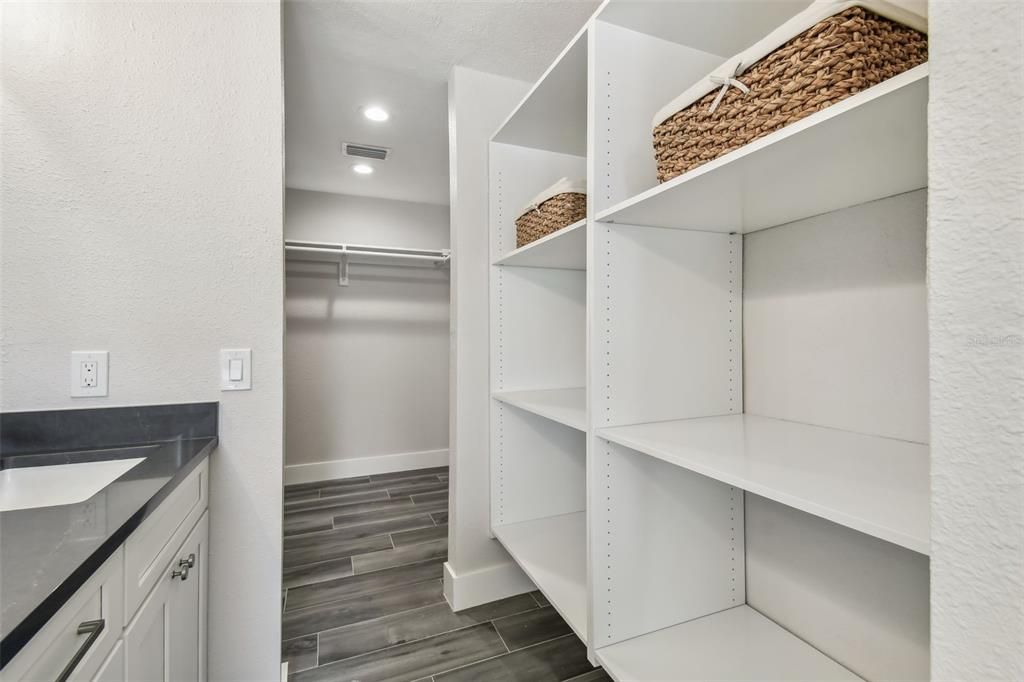 Interior, Recessed Lighting, Walk-in Closets, Wood Texture Flooring