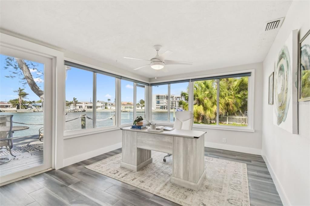 Home Office, Interior, Water, Wood Texture Flooring