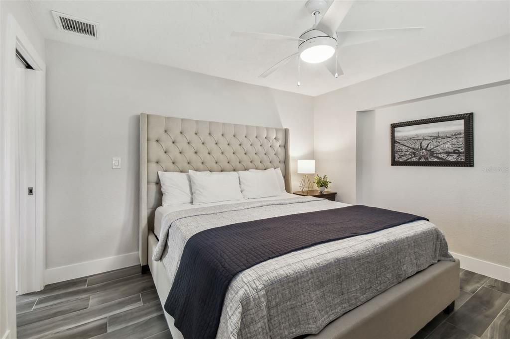 Bedroom, Interior, Wood Texture Flooring