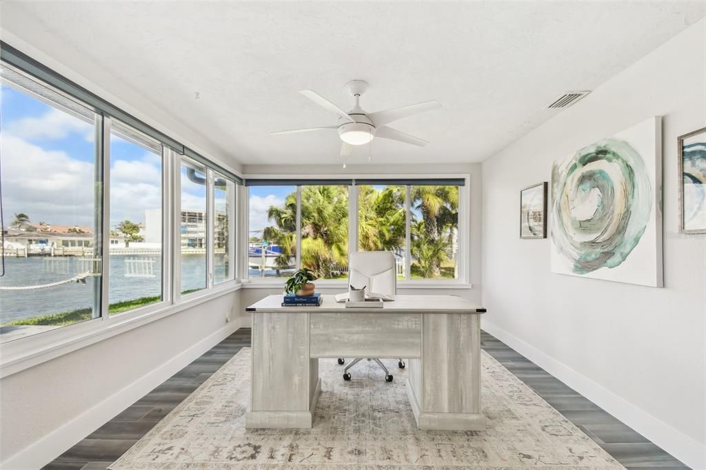 Home Office, Interior, Water, Wood Texture Flooring